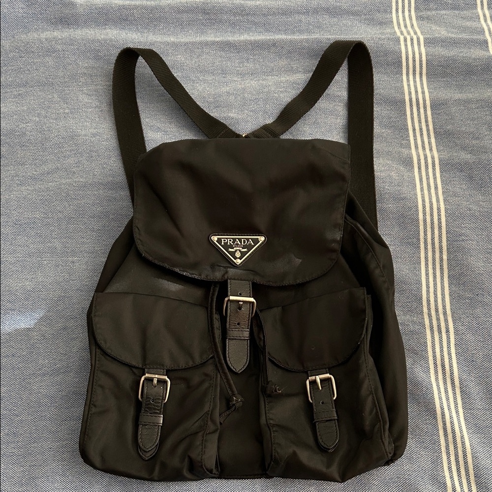 Prada Tessuto Nylon Backpack Black